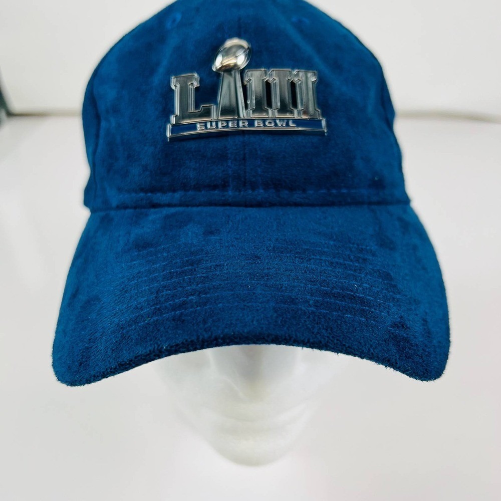 New Era 9TWENTY NFL Super Bowl 52 Atlanta Falcons‎ Strapback Cap Blue Suede OS